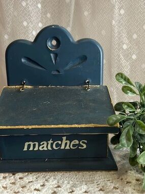 Wood match box